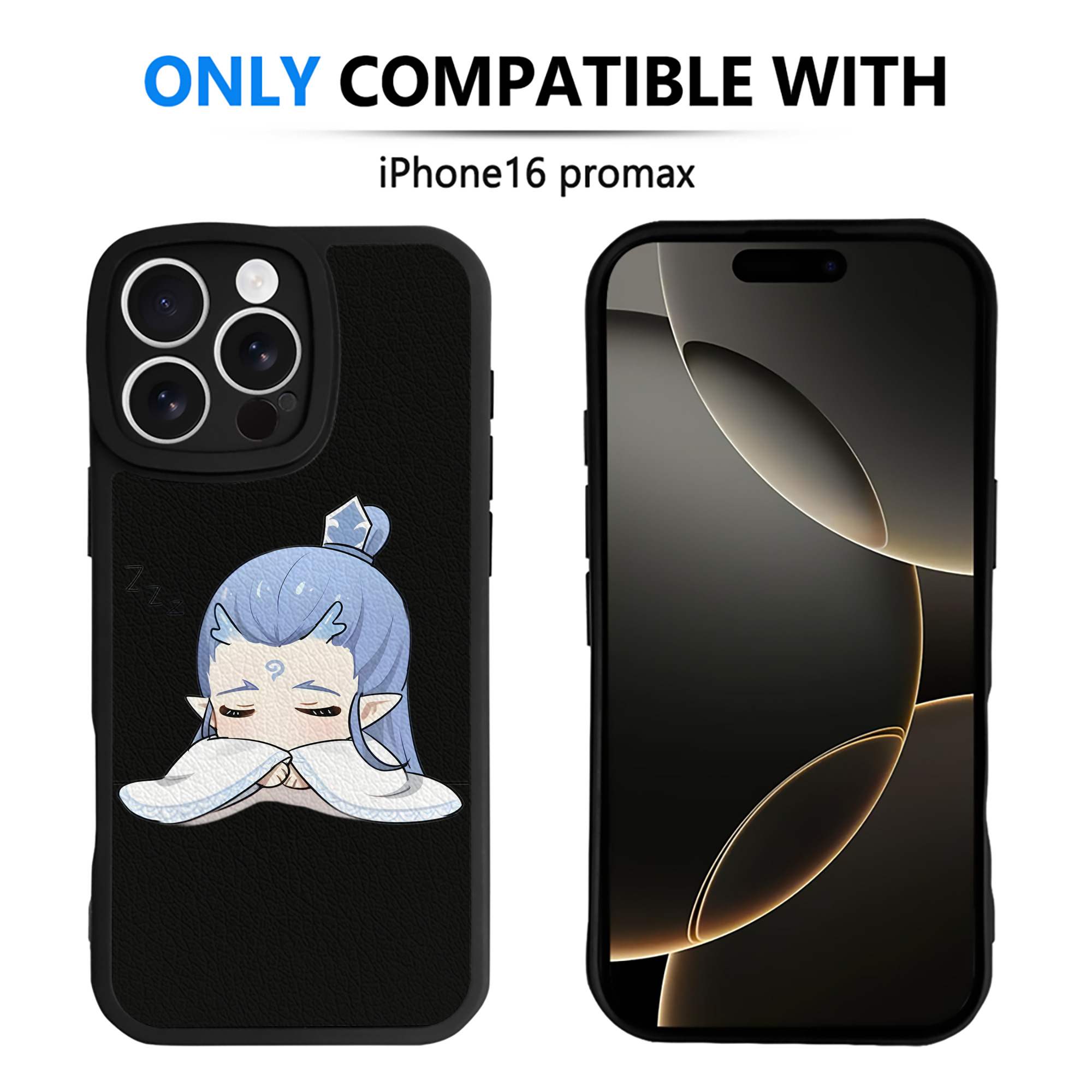 （画像用） Ne Zha 2 ナタ 魔童の大暴れ 【iPhone 16シリーズ対応】シリコンスマホケース（レザー調） 材質：シリコン